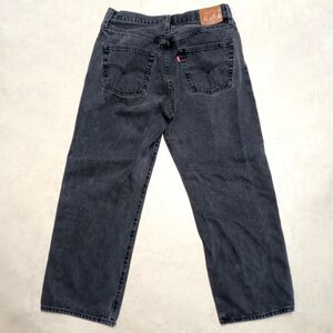 Levi’s 501 ‘90s Premium Big E Jeans Size 30x27 Black Baggy Loose Fit Button Fly